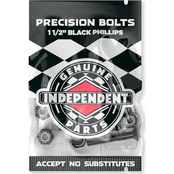 Úchyty Na Skateboard Independent Precision Philips Bolts 1 1/2" černá