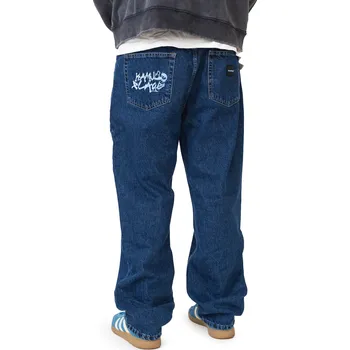 Pánské džíny Kalhoty Kamuflage Biggie Blurry Dark Blue