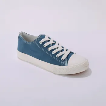 Dámské tenisky Šněrovací plátěné tenisky modrá 37