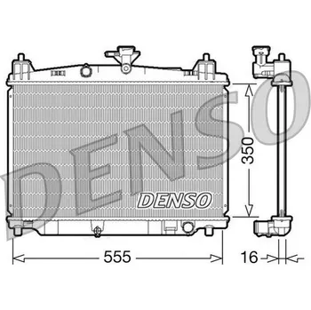 Chladič motoru Chladič, chlazení motoru DENSO DRM44016