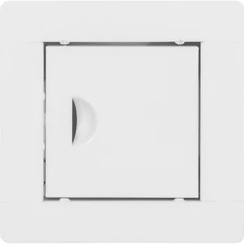 Obraz REVÍZNÍ DVÍŘKA KOVOVÁ BÍLÁ 10x10 ZÁPADKA