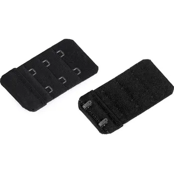 Podprsenka Pro Háčkování Prodloužení podprsenky 35 mm dvouřadové černé Balení: 1 ks, Varianta: 3 černá