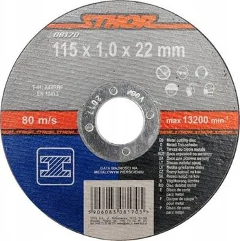 Řezný kotouč Řezací kotouč na kov Sthor 08170 115 x 22,2 mm