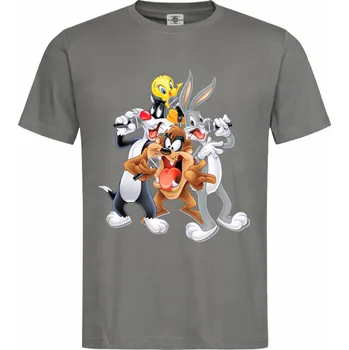 Pánské tričko Tričko Looney Tunes | Squad Druh: Pánské, Barva: Břidlice, Velikost: L