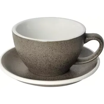 Loveramics Egg - Cafe Latte 300 ml Cup and Saucer - Granite