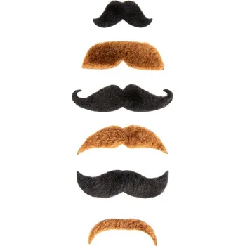 Karnevalový doplněk Ptákoviny CB Kníry směs 2 barvy 6 ks