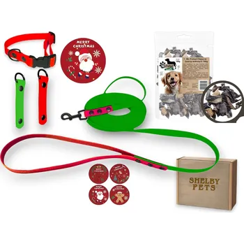 Obojek pro psa 5M VODÍTKO + OBOJEK VODĚODOLNÝ OBOJEK S PAMLSKY A NÁLEPKOU VÁNOČNÍ DÁREK PRO PSA