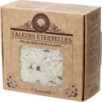 Koupelová sůl PŘÍRODNÍ MOŘSKÁ SŮL DO KOUPELE VĚČNÉ HODNOTY CHAMOMILE 450G HEŘMÁNEK
