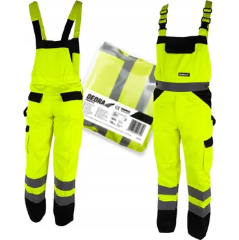 Pracovní oblečení DEDRA BH81SO1-M Reflexní montérky ŽLUTÉ vel M / 50