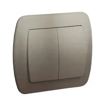 vypínač Schodišťový vypínač pod omítku Kontakt-simon stříbrný AW6/2/29