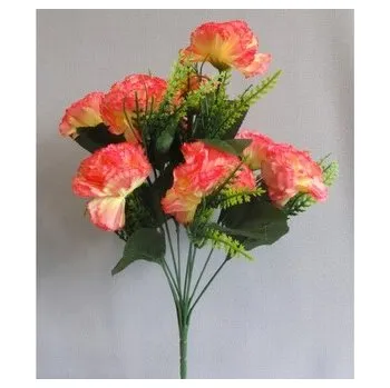 umělá květina Karafiát kytice H281/PINKYELLOW