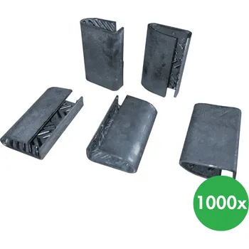 Stahovací páska Plechová XL spona pro PP nebo PE páskování 16 mm, 1000 ks