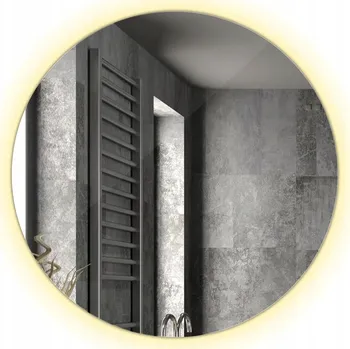 Zrcadlo Zrcadlo LED podsvícené do obýváku ložnice průměr 60 cm