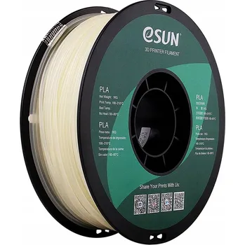 Filament ESun PLA Filament přírodní 1.75mm 1kg papírová cívka
