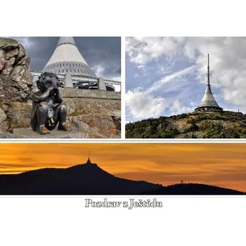 66000081 Pohlednice Pozdrav z Ještědu