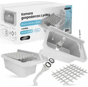 Obraz Jednokomorový dřez TRCR polypropylen bílý