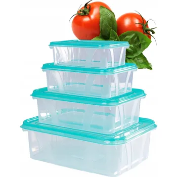 Úložný box Sada plastových kontejnerů Krabička 4 ks