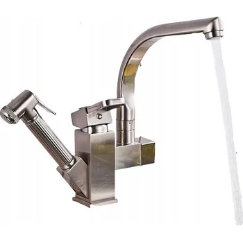 Vodovodní baterie Stojánková kuchyňská baterie Ari HYDROLINE stříbrná