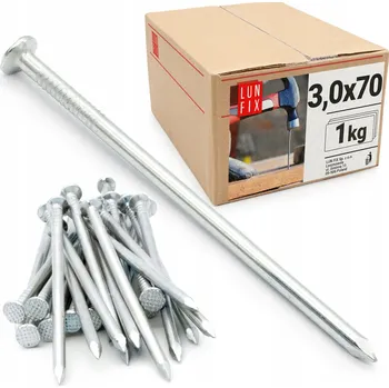 Vrták Hřebíky na dřevo Lun Fix 3 x 70 mm 260 ks