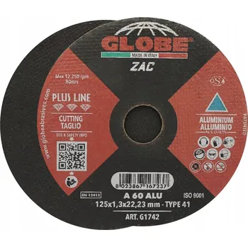 Řezný kotouč Kotouč na řezání hliníku GLOBE 125x1,3