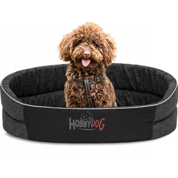 Pelíšek pro psa Hobbydog kotec pro psa černý 76 cm x 62 cm