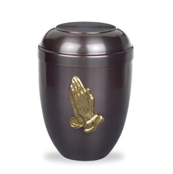 Smuteční dekorace Kovová urna Dunkel - Modlitba II