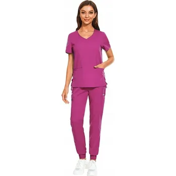 DÁMSKÝ ZDRAVOTNICKÝ KOMPLET SCRUB UNIFORM MODEL TREAT BARVA RŮŽOVÁ VELIKOST XS