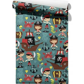 Tapeta Vliesová tapeta dětská Piráti, role 50 cm x 6,1 m