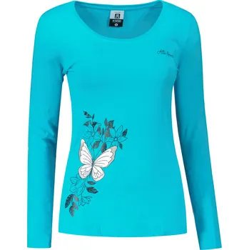 Dámské tričko Dámské triko s dlouhým rukávem ALTISPORT CARRYOVER ALW137169 TYRKYSOVÁ M