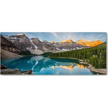 Obraz Lacobel za kuchyňskou linku Jezero v horách XXL