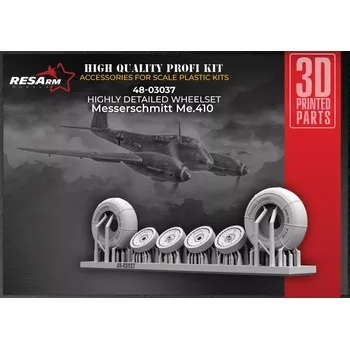 Plastikový model RESARM 1/48 Messerschmitt Me 410 wheels set