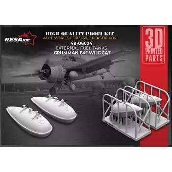 Plastikový model RESARM 1/48 F4F WILDCAT External Fuel Tanks (2 pcs.)