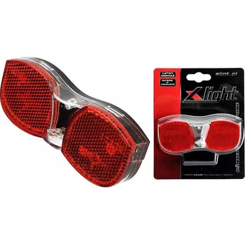 Cyklosvítilna X-LIGHT ZADNÍ SVĚTLO NA KOLO NA NOSIČ DYNAMO / GENERÁTOR 6V 0,6W XC-105D