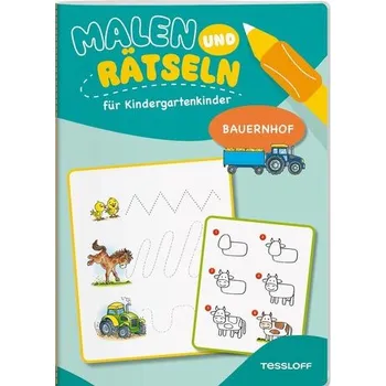 První čtění Malen und Rätseln für Kindergartenkinder. Bauernhof - Lohr, Stefan [DE] (2025, Brožura, Tessloff Verlag)