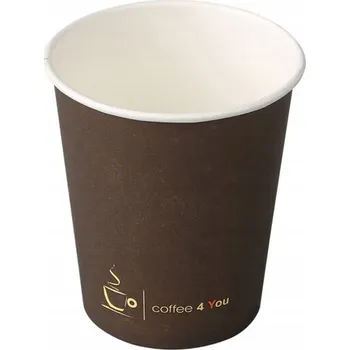 Jednorázové nádobí Papírový kelímek Kram Coffe 4 You béžový 250 ml, 100 ks