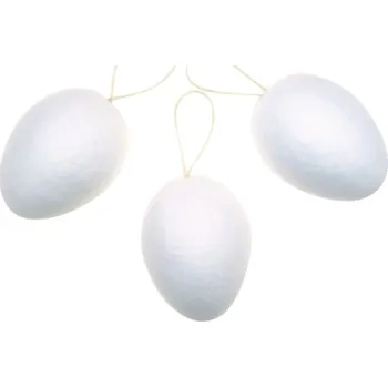 Velikonoční dekorace ANDĚL Vajíčko z buničiny k nazdobení, na zavěšení 6 cm, 1ks