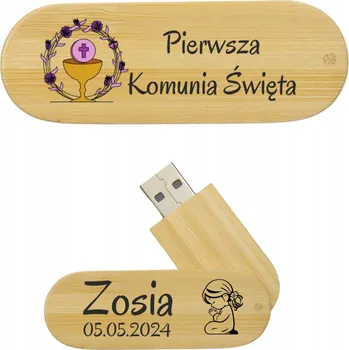 USB flash disk Dřevěný USB flash disk 16 GB hnědý