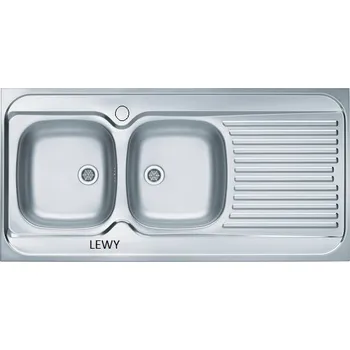 Granitový dřez Dvoukomorový dřez Alveus Classic ocel šedý