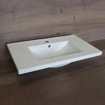 Nábytkové umyvadlo 81x46,5x17,5 cm, keramické, bílé