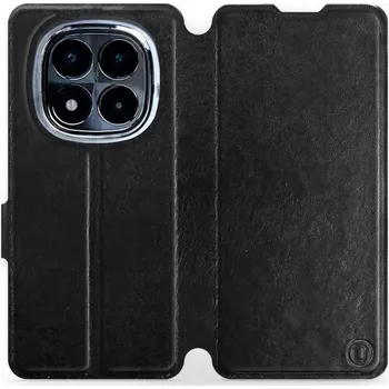 Pouzdro na mobilní telefon Flipové pouzdro Mobiwear - Xiaomi Poco X7 - Černé a šedé (Knížkové flip pouzdro, obal, kryt na mobil Xiaomi Poco X7 - Černé a šedé, materiál Umělá kůže + TPU - ochrana 360°, stojánek, silikonová vanička, magnetické zavírání)