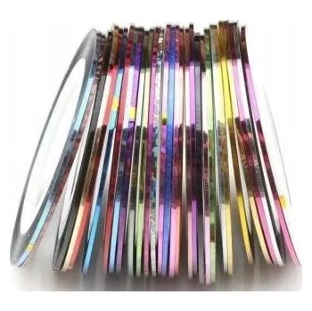 Tenká páska na zdobení nehtů – různé barvy