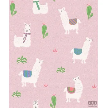 Tapeta DĚTSKÁ OMYVATELNÁ TAPETA S LAMAMI RASCH PRO DĚTI