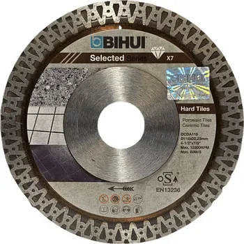 Řezný kotouč BIHUI Diamantový řezný kotouč, ø 115 × 1,2 × 22,23 mm, 13300 ot./min 47799