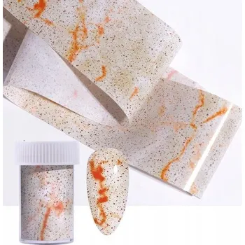 Fólie na nehty - pískový mramorový efekt