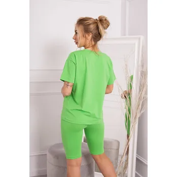 Dámská halenka Komplet Top a Legíny K-Fashion - světlá zelená, UNI i519_21551-U