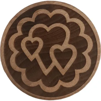 Orion Dřevěné razítko Srdce 5,5cm