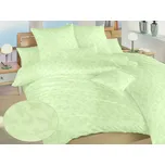 Luxusní damaškové povlečení Rokoko zelené 70x90, 140x200