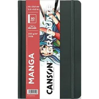 Umělecký papír Graduate Book Manga skicák, 14 x 21,6 cm