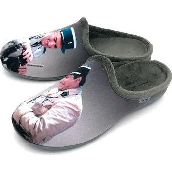 Pánské polobotky Domací obuv 6774 LA MAISON šedá Barva: gris, Velikost: 41