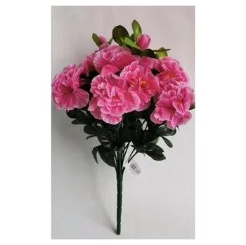 umělá květina Azalka, 6 barev J054 - růžová